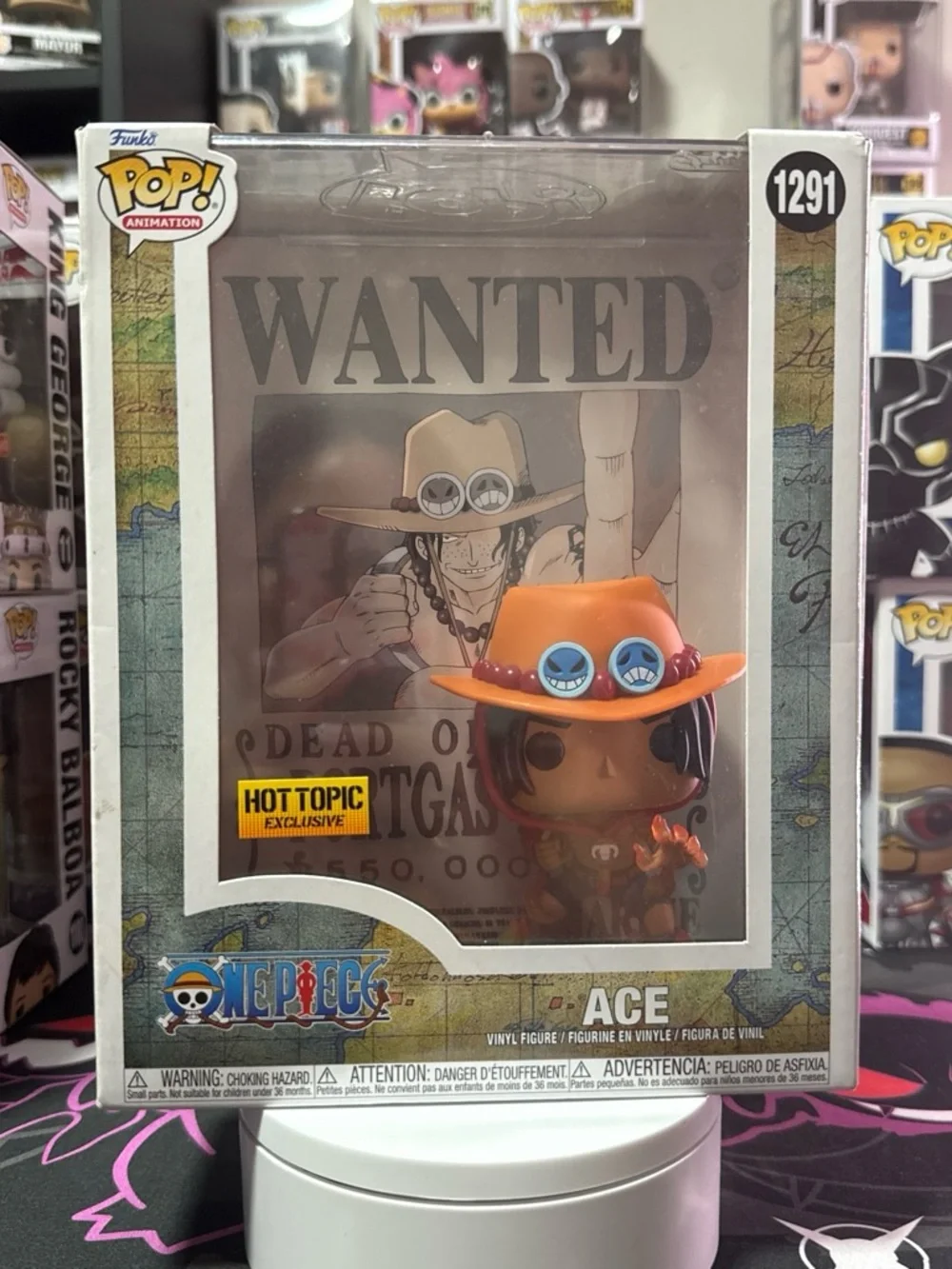 Funko Pop! One Piece Portgas D. Ace - Orange Hat and Brown Outfit